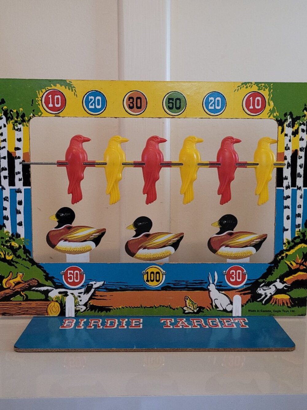 Vintage Mid Century Lithographed Shooting Target Game